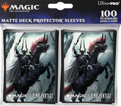 Ultra Pro Deck Protector Sleeves 100ct - MTG UNIVERSES BEYOND FINAL FANTASY: Black Knight Upon Steed